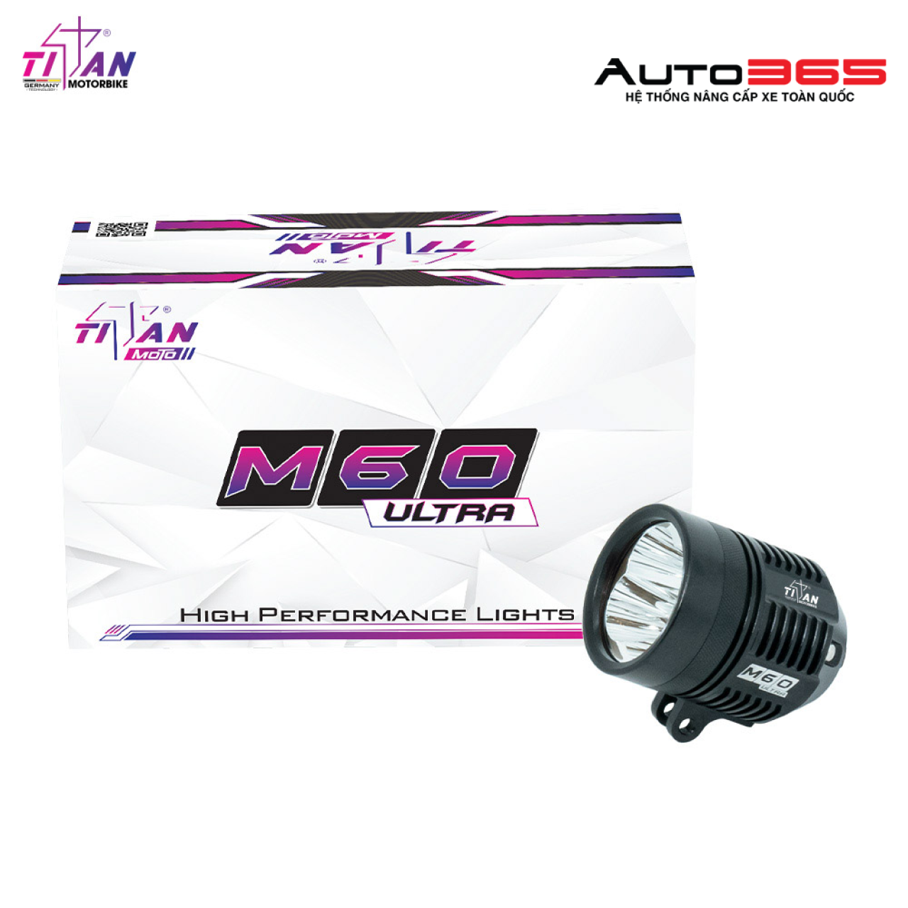 ĐÈN TRỢ SÁNG TITAN MOTO M60 ULTRA  - Hình 1
